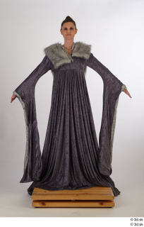 Photos Woman in Historical Dress 27 16th century Grey dress…